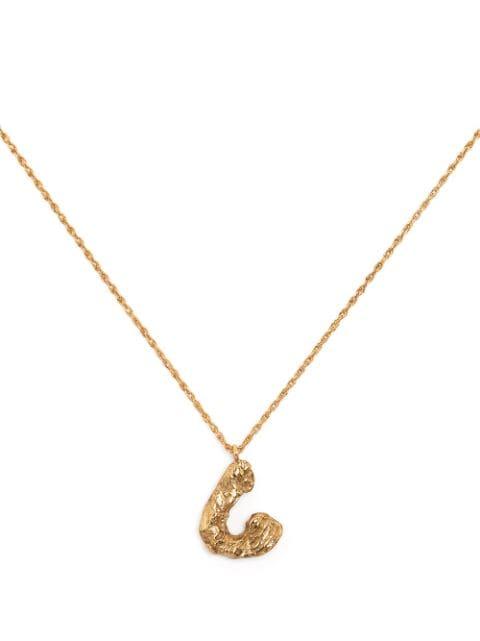 C Alphabet necklace by LOVENESS LEE