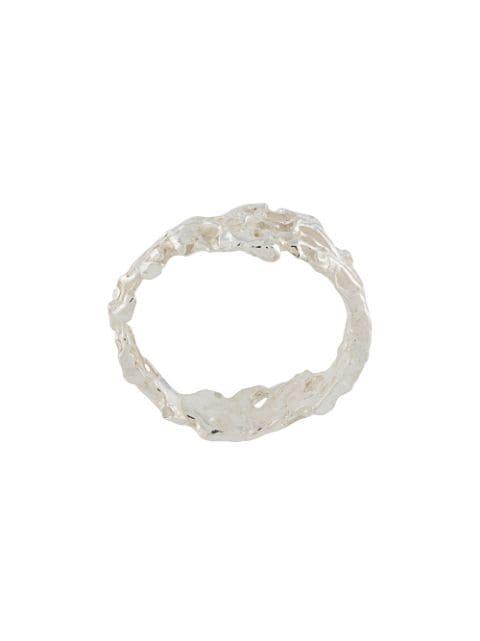 Cylindro textured ring by LOVENESS LEE