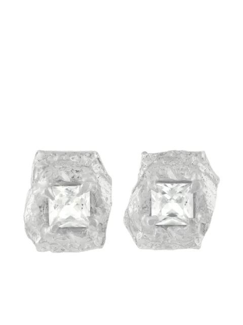 Deti saphire sterling-silver earrings by LOVENESS LEE