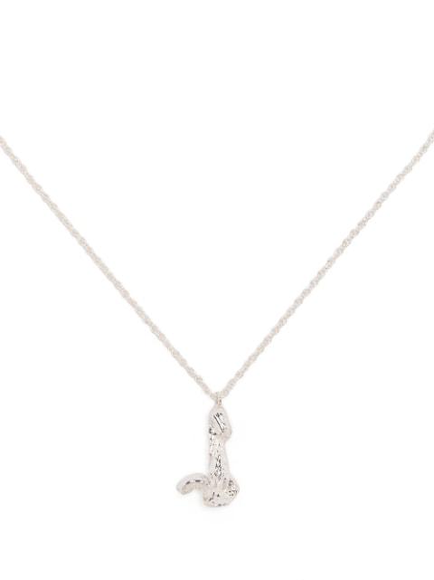 J alphabet pendant necklace by LOVENESS LEE