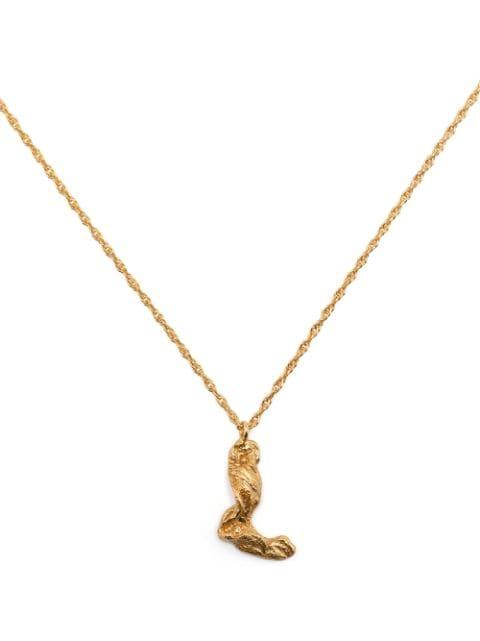 L alphabet-charm necklace by LOVENESS LEE