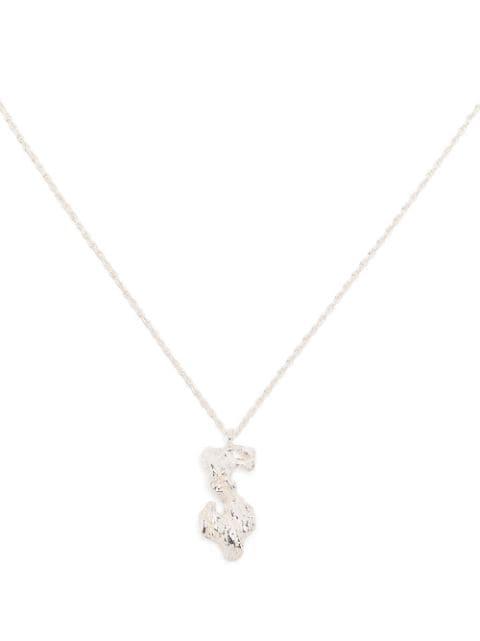 S alphabet pendant necklace by LOVENESS LEE