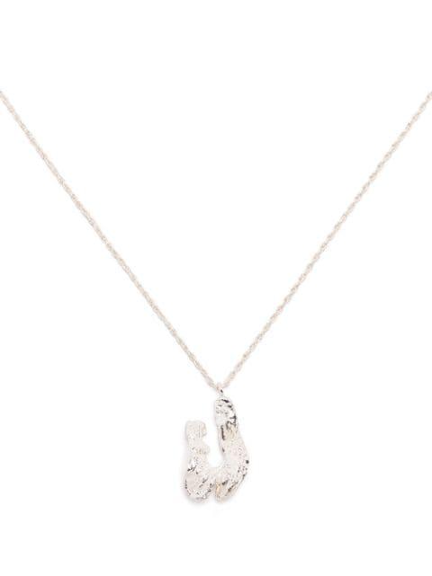 U alphabet pendant necklace by LOVENESS LEE