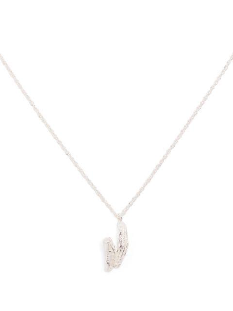 V alphabet pendant necklace by LOVENESS LEE