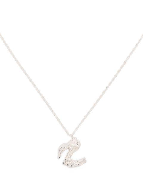 Z alphabet pendant necklace by LOVENESS LEE