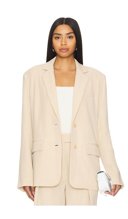 Lovers and Friends Abbey Blazer in Beige by LOVERS&FRIENDS