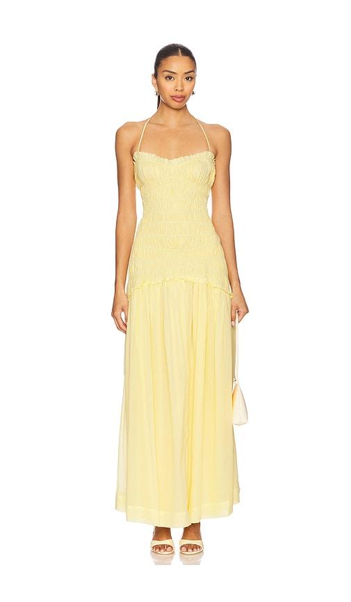 Lovers and Friends Alessia Maxi Dress in Lemon by LOVERS&FRIENDS