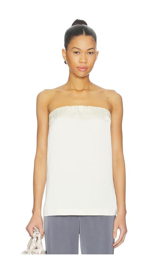 Lovers and Friends Alette Satin Top in Ivory by LOVERS&FRIENDS