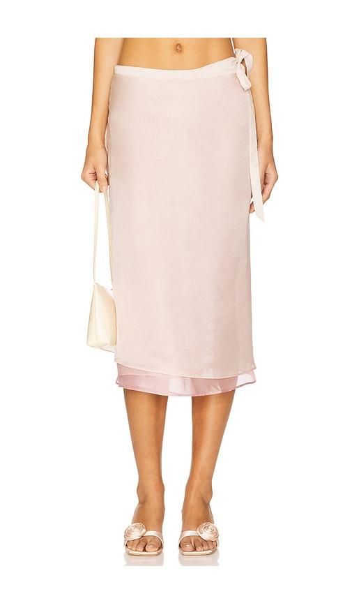 Lovers and Friends Amber Midi Skirt in Taupe by LOVERS&FRIENDS
