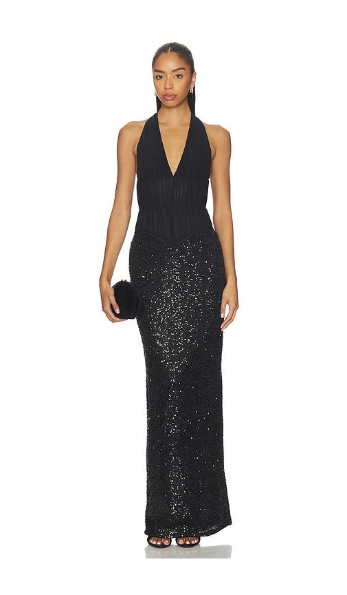 Lovers and Friends Anneliese Gown in Black by LOVERS&FRIENDS