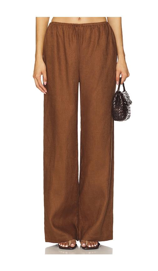 Lovers and Friends Asa Easy Pant in Brown by LOVERS&FRIENDS