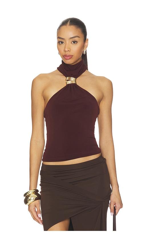 Lovers and Friends Beila Top in Chocolate by LOVERS&FRIENDS