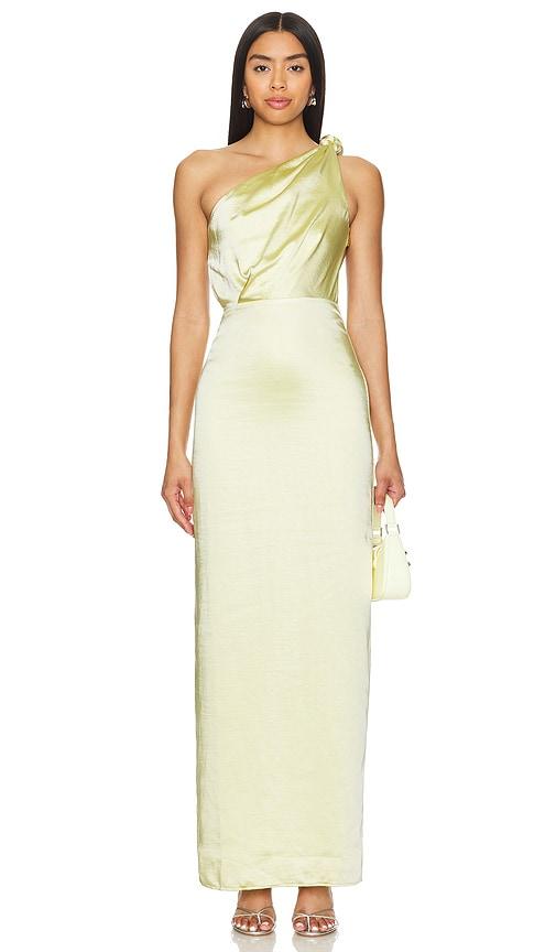 Lovers and Friends Bella Gown in Lemon by LOVERS&FRIENDS