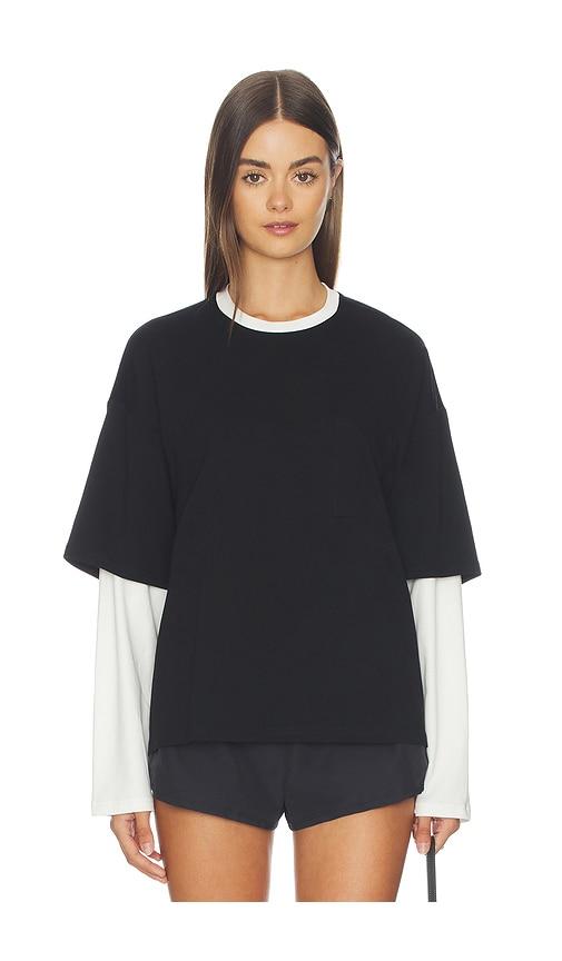 Lovers and Friends Bethan Tee in Black,White by LOVERS&FRIENDS