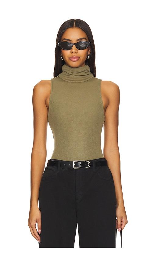 Lovers and Friends Blythe Bodysuit in Olive by LOVERS&FRIENDS