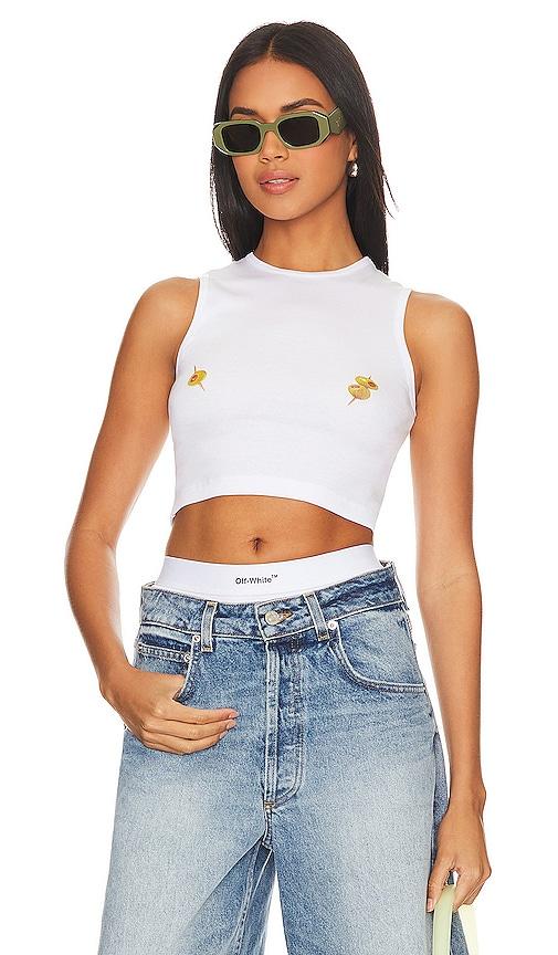 Lovers and Friends Breakfast Club Tank in White by LOVERS&FRIENDS