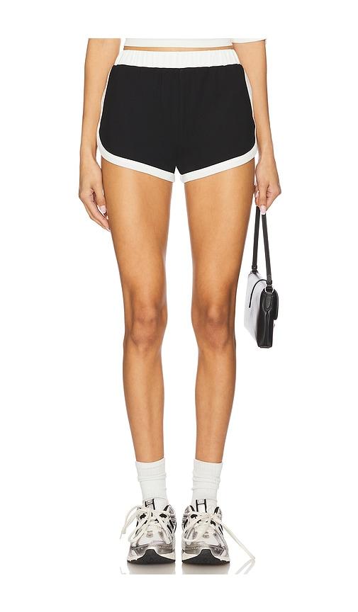 Lovers and Friends Calam Short in Black, White by LOVERS&FRIENDS