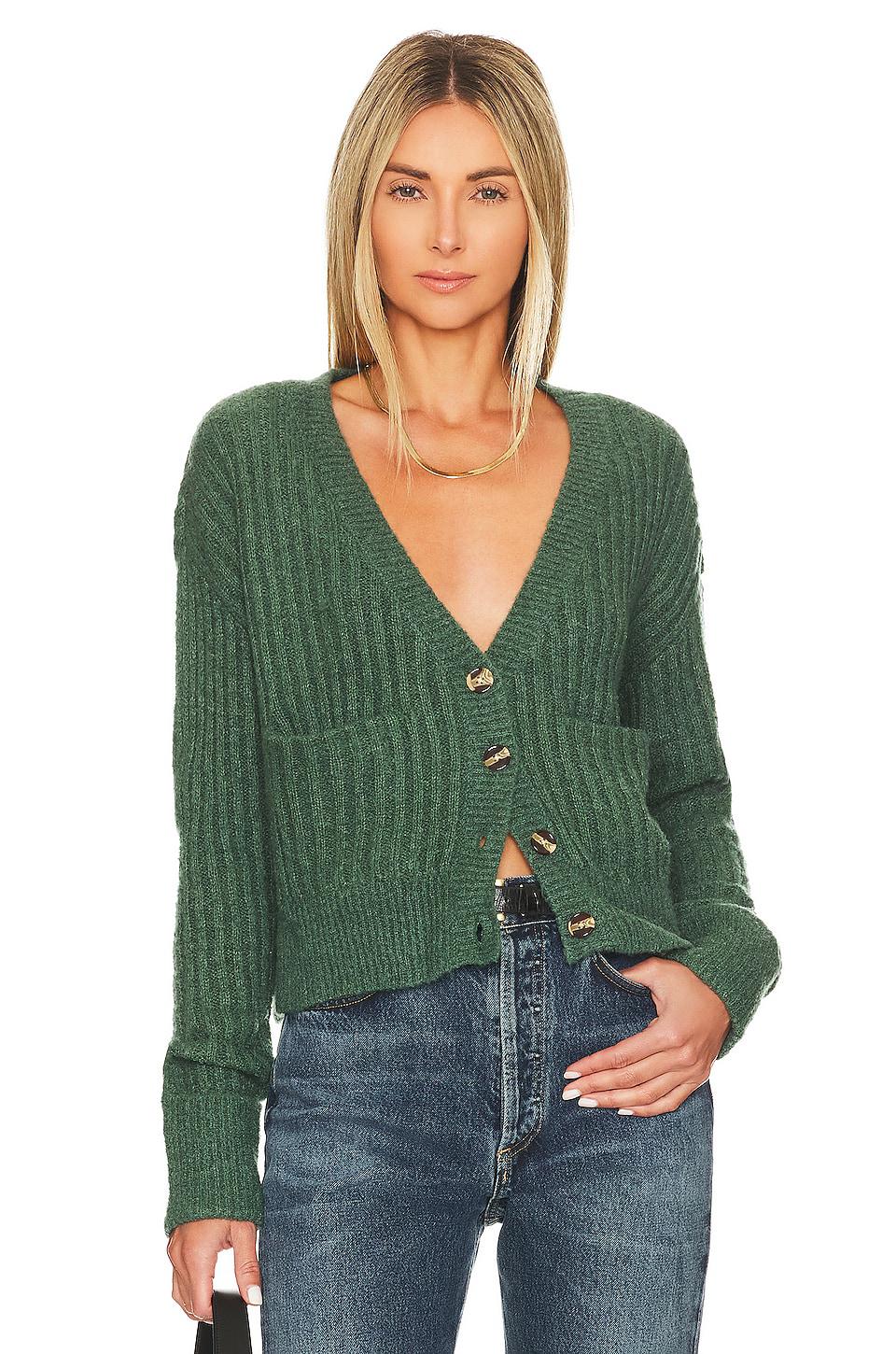 Lovers and Friends Caroline Cardigan in Green by LOVERS&FRIENDS