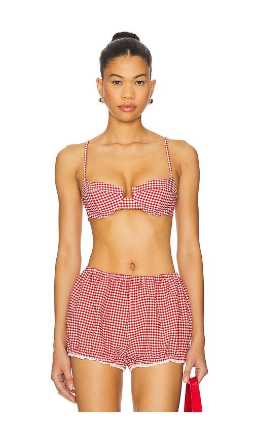 Lovers and Friends Check Me Out Top in Red by LOVERS&FRIENDS