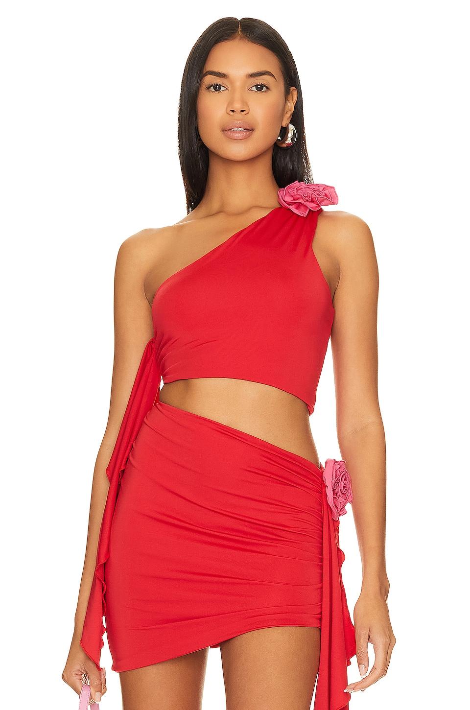 Lovers and Friends Cordelia Top in Red by LOVERS&FRIENDS