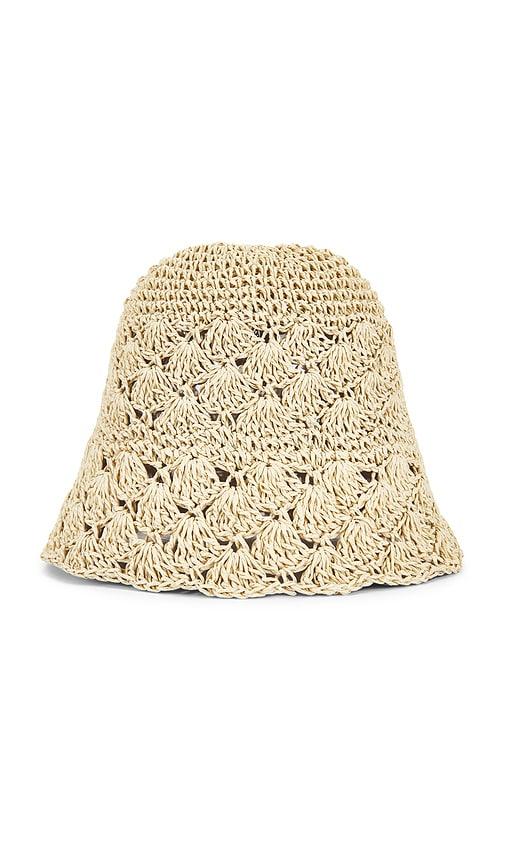 Lovers and Friends Cori Raffia Hat in Neutral by LOVERS&FRIENDS