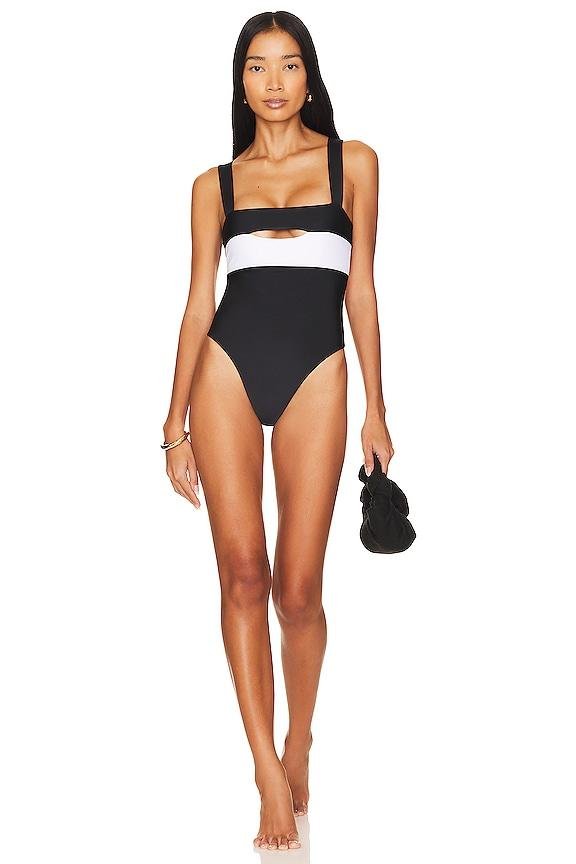 Lovers and Friends Daytona One Piece in Black,White by LOVERS&FRIENDS