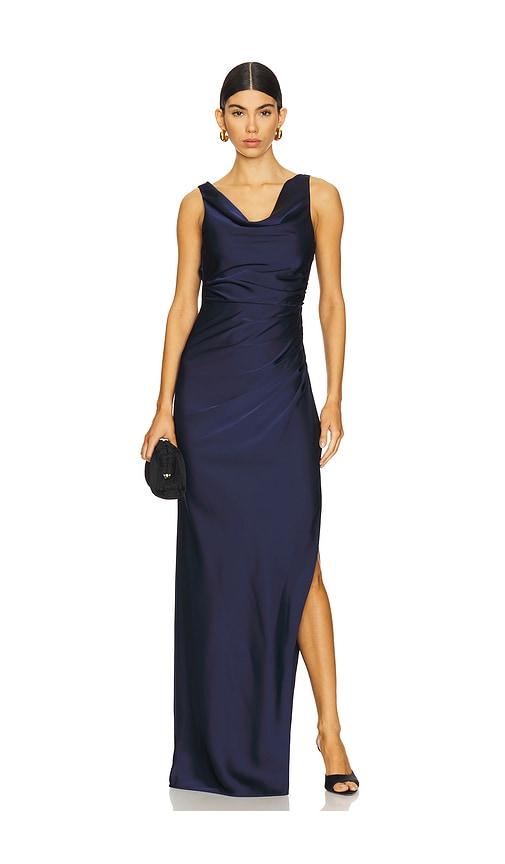 Lovers and Friends Effie Gown in Navy by LOVERS&FRIENDS