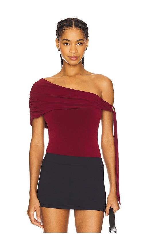 Lovers and Friends Ella Bodysuit in Burgundy by LOVERS&FRIENDS