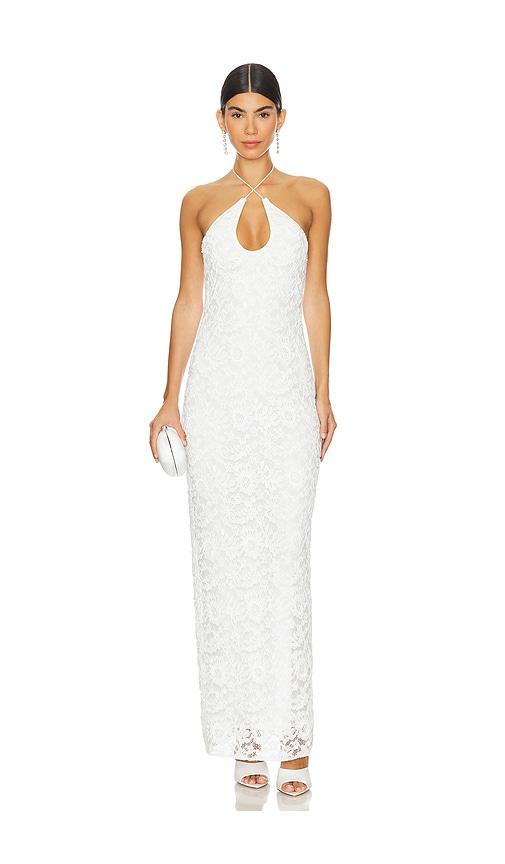 Lovers and Friends Eloise Embellished Maxi Dress in White by LOVERS&FRIENDS