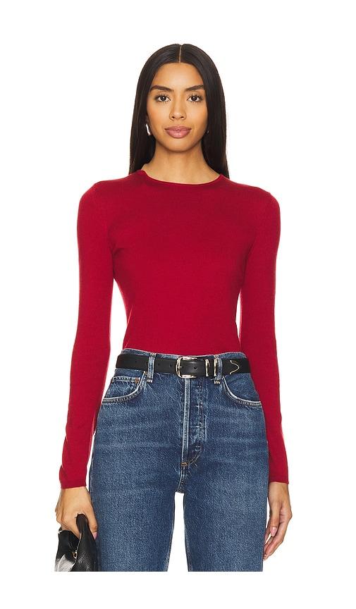 Lovers and Friends Emberly Knit Top in Burgundy by LOVERS&FRIENDS