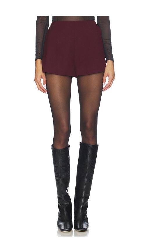 Lovers and Friends Emeri Short in Burgundy by LOVERS&FRIENDS
