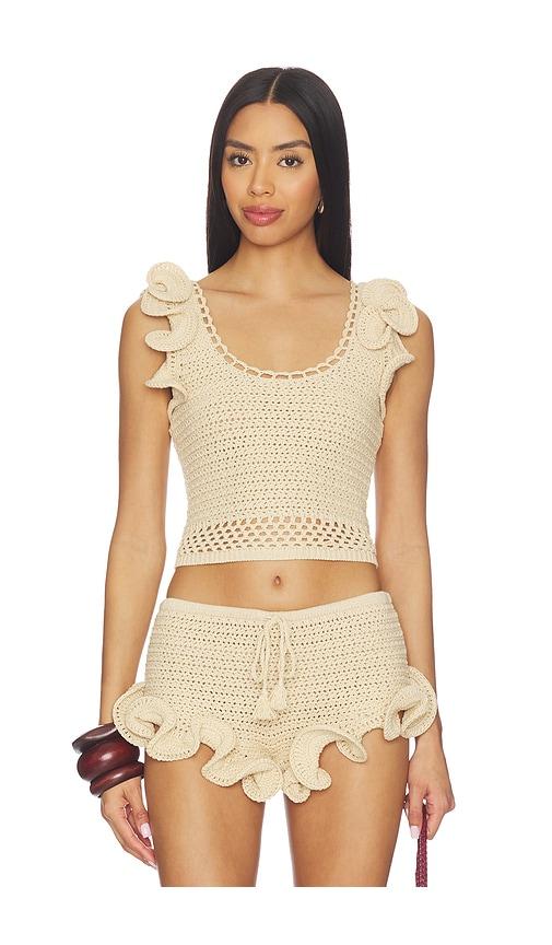 Lovers and Friends Emiko Sweater Vest in Taupe by LOVERS&FRIENDS