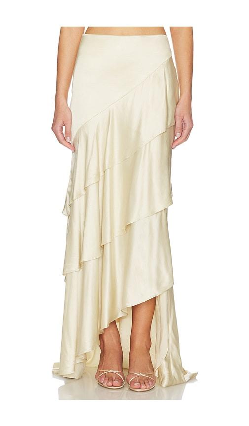 Lovers and Friends Emma Maxi Skirt in Beige by LOVERS&FRIENDS