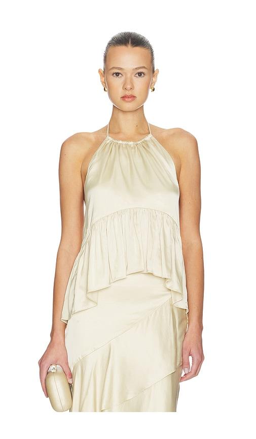 Lovers and Friends Emma Top in Beige by LOVERS&FRIENDS