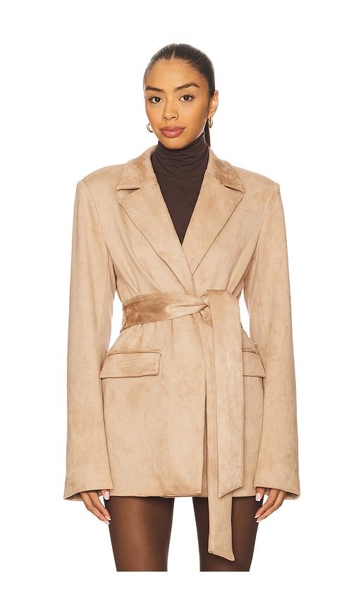 Lovers and Friends Eva Faux Suede Jacket in Tan by LOVERS&FRIENDS