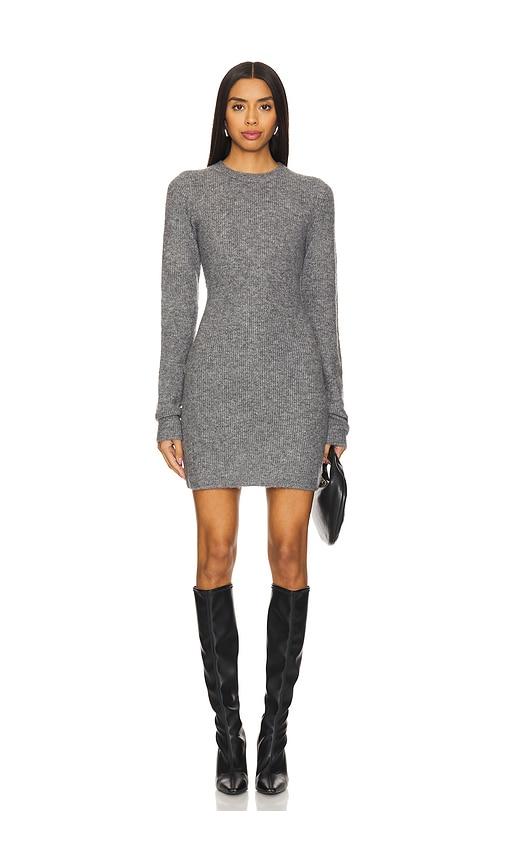 Lovers and Friends Evie Crewneck Dress in Charcoal by LOVERS&FRIENDS