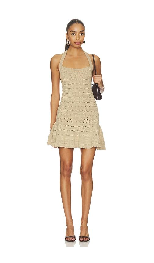 Lovers and Friends Flora Pointelle Dress in Tan by LOVERS&FRIENDS