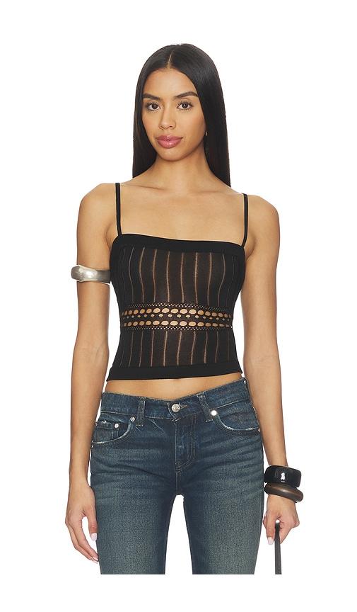 Lovers and Friends Francie Knit Tank in Black by LOVERS&FRIENDS