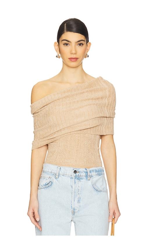 Lovers and Friends Gerda Off The Shoulder Top in Beige by LOVERS&FRIENDS