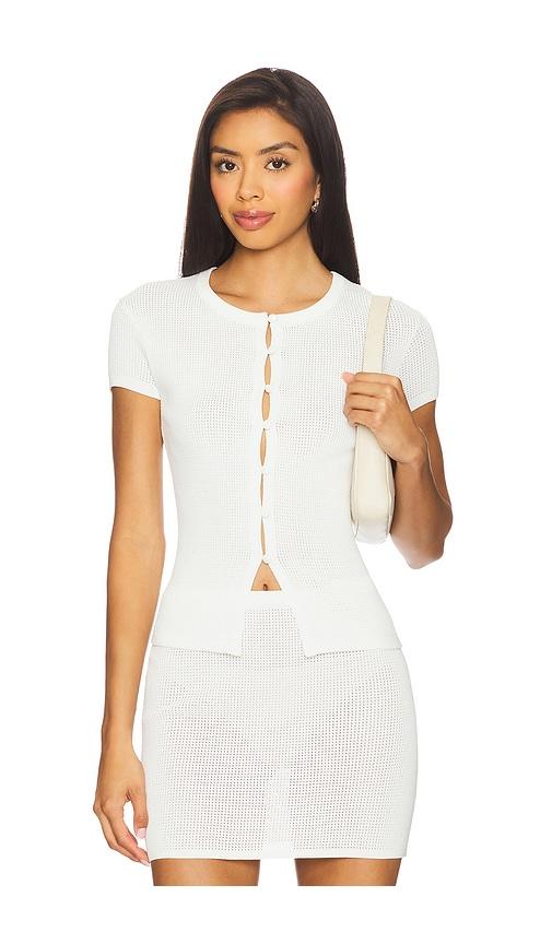 Lovers and Friends Glin Cardigan in White by LOVERS&FRIENDS