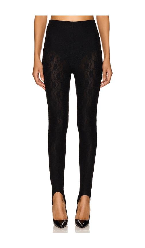 Lovers and Friends Gwen Lace Stirrup Pant in Black by LOVERS&FRIENDS