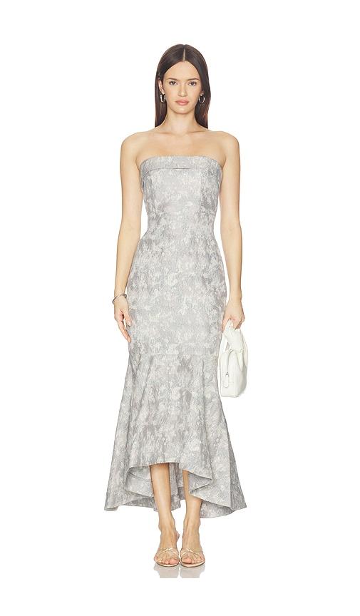 Lovers and Friends Hazel Midi Dress in Grey,Teal by LOVERS&FRIENDS
