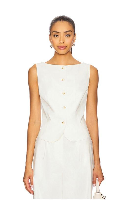 Lovers and Friends Jackie Top in White by LOVERS&FRIENDS