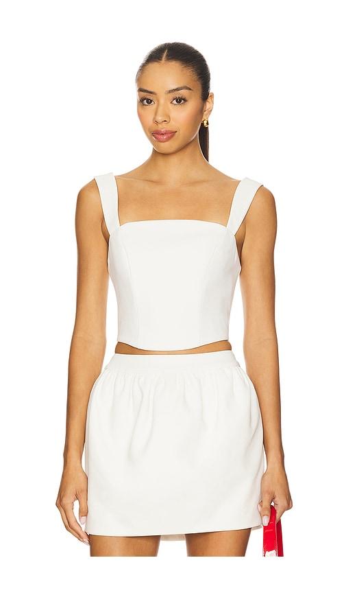 Lovers and Friends Jacqueline Top in White by LOVERS&FRIENDS