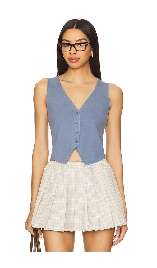 Lovers and Friends Jada Vest in Blue by LOVERS&FRIENDS