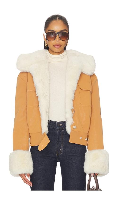 Lovers and Friends James Faux Leather Jacket in Brown by LOVERS&FRIENDS