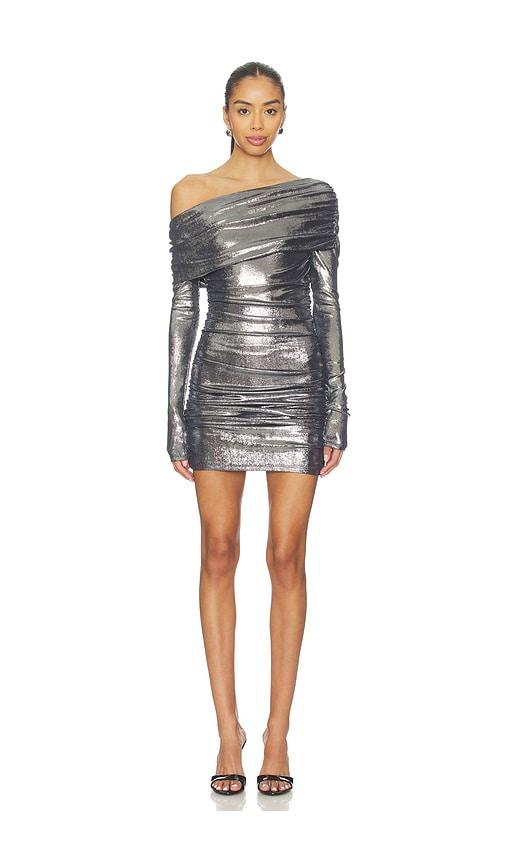 Lovers and Friends Jazz Mini Dress in Metallic Silver by LOVERS&FRIENDS