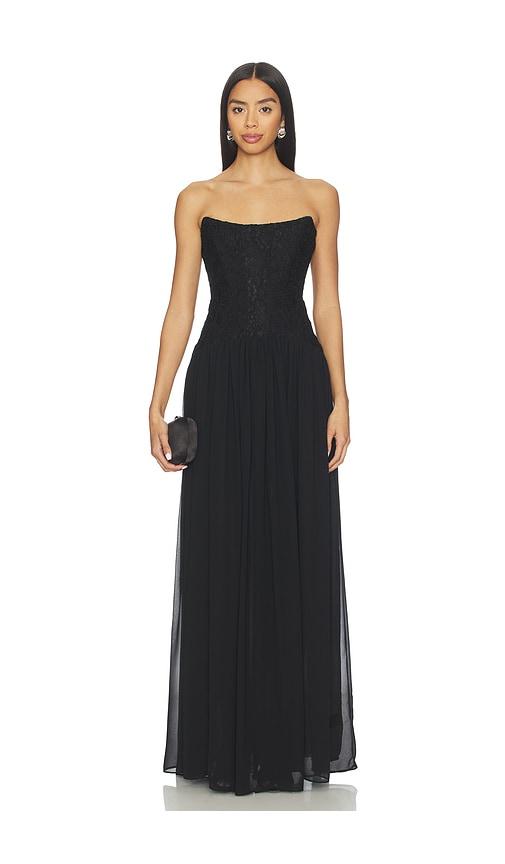 Lovers and Friends Joanna Gown in Black by LOVERS&FRIENDS