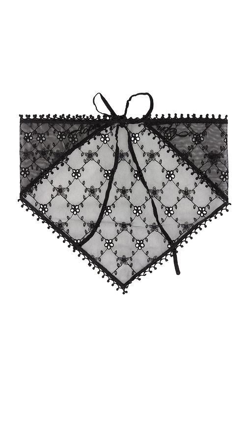 Lovers and Friends Josefina Triangle Scarf in Black by LOVERS&FRIENDS