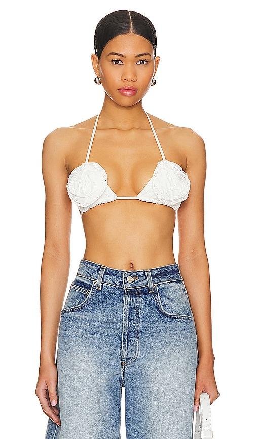 Lovers and Friends Julia Bralette in White by LOVERS&FRIENDS